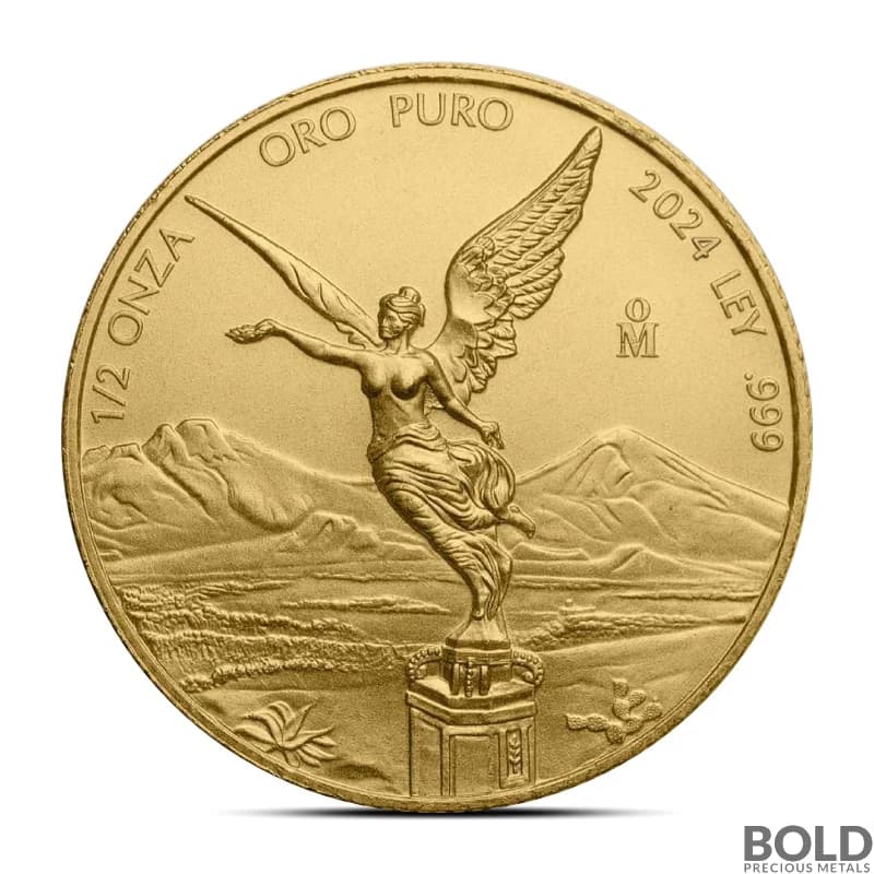 2024 1/2 oz Mexican Libertad Gold Coin (BU)