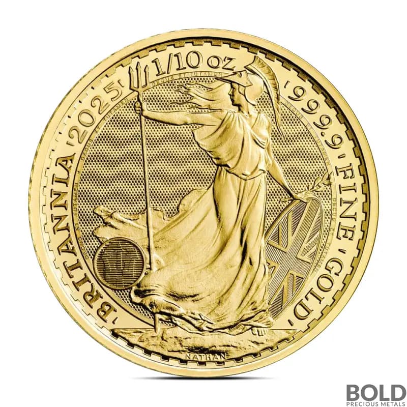 2025 1/10 oz British Britannia Gold Coin (BU)
