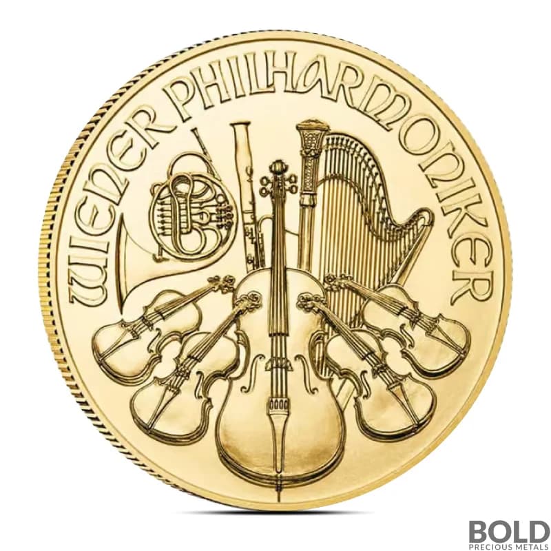 2025 1 oz Austrian Gold Philharmonic Coin (BU)