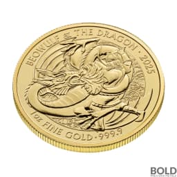 2025 1 oz British Beowulf & the Dragon Gold Coin (BU)