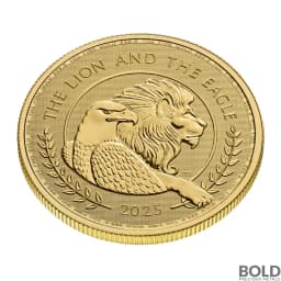 2025 1 oz British Lion and American Eagle Gold Coin (BU)