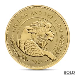 2025 1 oz British Lion and American Eagle Gold Coin (BU)