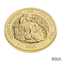 2025 1 oz British Tudor Beasts: Panther Gold Coin (BU)
