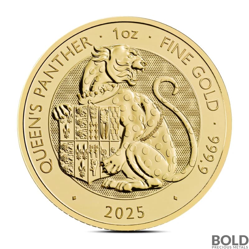 2025 1 oz British Tudor Beasts: Panther Gold Coin (BU)