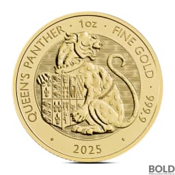 2025 1 oz British Tudor Beasts: Panther Gold Coin (BU)