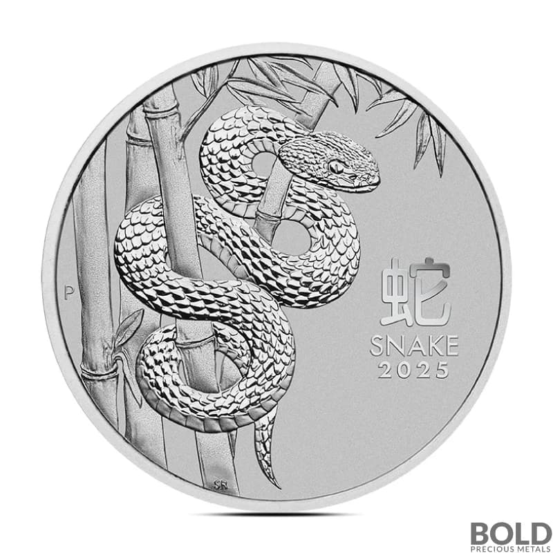 2025 1 oz Perth Lunar Year of the Snake Platinum Coin (BU)