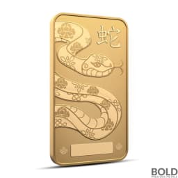 2025 1 oz RCM Lunar Snake Gold Bar (In Assay)