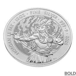 2025 10 oz British Myths & Legends Morgan Le Fay Silver Coin (BU)