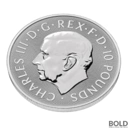 2025 10 oz British Myths & Legends Morgan Le Fay Silver Coin (BU)