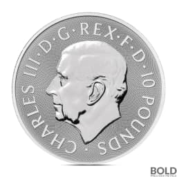 2025 10 oz British Myths & Legends Morgan Le Fay Silver Coin (BU)