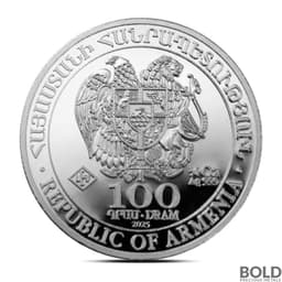2025 1/4 oz Armenia Noah's Ark Silver Coin (BU)