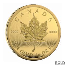 2024 25 Gram Canada Maple Leaf Gold Coin (25x1 Gram)