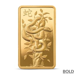 2025 5 Gram PAMP Lunar Snake Gold Bar