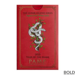 2025 5 Gram PAMP Lunar Snake Gold Bar