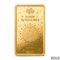 2025 5 Gram PAMP Lunar Snake Gold Bar