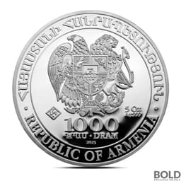 2025 5 oz Armenia Noah's Ark Silver Coin (BU)