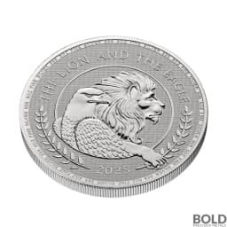 2025 5 oz British Lion and American Eagle Silver Coin (BU)