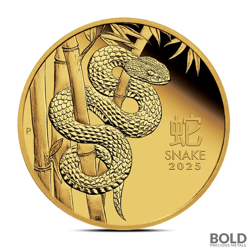 2025 1/4 oz Perth Lunar Year of the Snake Gold Coin (Proof)