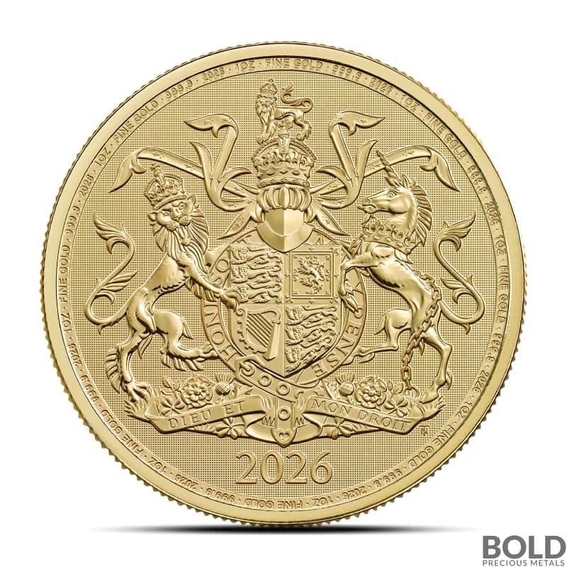 2026 1 oz British Royal Arms Gold Coin (BU)