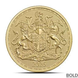 2026 1 oz British Royal Arms Gold Coin (BU)