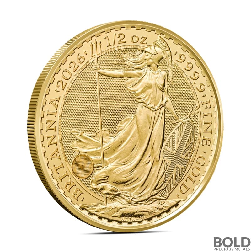 2026 1/2 oz British Gold Britannia Coin (BU)
