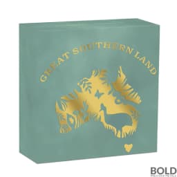 2024 1 oz Great Southern Land Chrysoprase Silver Coin (Proof)