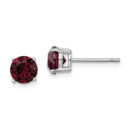 rhodium-plated-burgundy-crystal-birthstone-earrings-ss