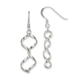 polished-fancy-twisted-dangle-earrings-sterling-silver