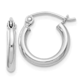 sterling-silver-rhodium-plated-round-hoop-earrings