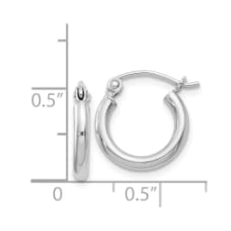 sterling-silver-rhodium-plated-round-hoop-earrings