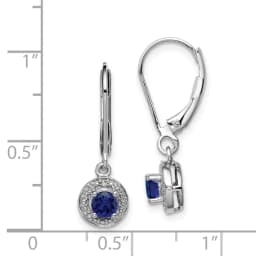 rhodium-plated-diamond-and-created-sapphire-earrings-ss