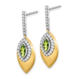 two-tone-peridot-and-diamond-dangle-earrings