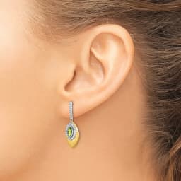 two-tone-peridot-and-diamond-dangle-earrings