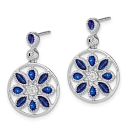 white-gold-sapphire-and-diamond-floral-dangle-earrings