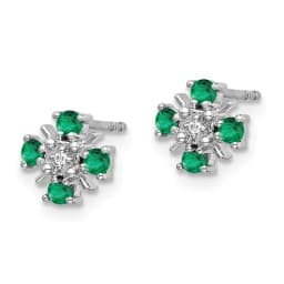 14k-white-gold-emerald-and-diamond-post-earrings