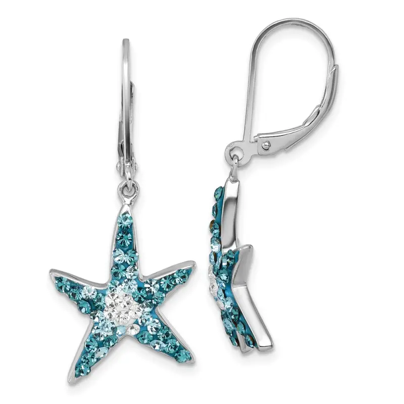 rhodium-plated-blue-and-white-crystal-starfish-leverback-earrings-ss