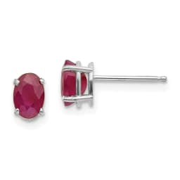 white-gold-july-ruby-post-earrings