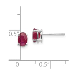 white-gold-july-ruby-post-earrings