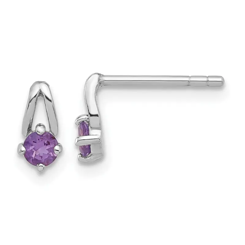 sterling-silver-rhodium-plated-amethyst-post-earrings