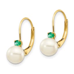 white-round-fw-cultured-pearl-emerald-leverback-earrings