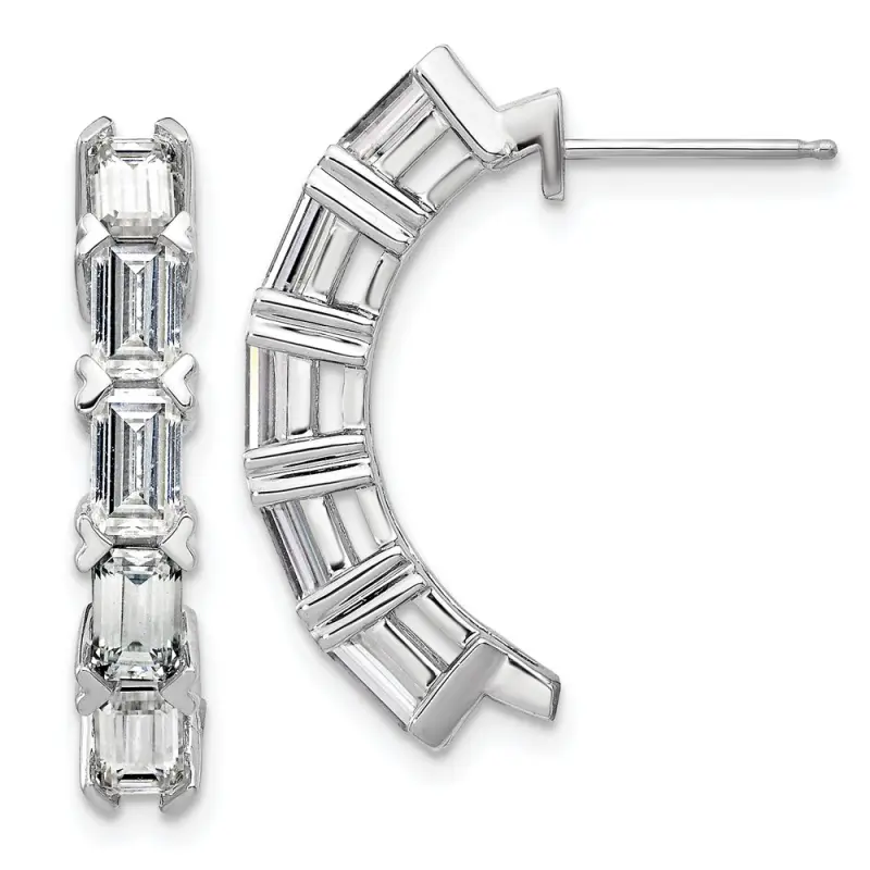 emerald-cut-5-stone-d-e-f-pure-light-moissanite-earrings