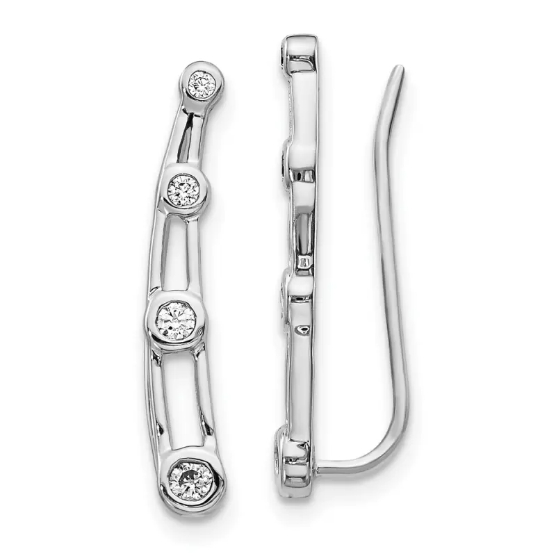 white-gold-diamond-graduated-4-stone-ear-climber-earrings