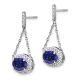 white-gold-oval-created-sapphire-and-diamond-dangle-earrings