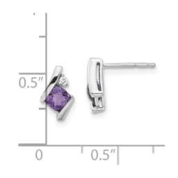 white-gold-polished-amethyst-and-diamond-earrings