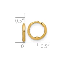14k-polished-hinged-huggie-hoop-earrings