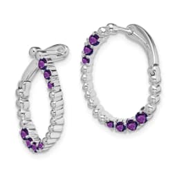 14k-white-gold-amethyst-oval-hoop-earrings