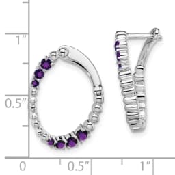 14k-white-gold-amethyst-oval-hoop-earrings
