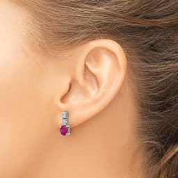 rhodium-plated-created-ruby-and-cz-post-dangle-earrings-ss