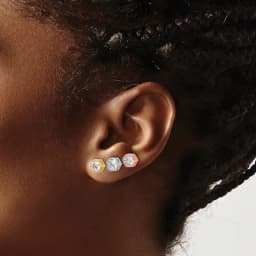 rh-plated-rose-and-gold-tone-cz-set-of-3-post-earring-set-ss