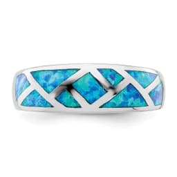 rhodium-plated-geometric-lab-created-blue-opal-ring-ss